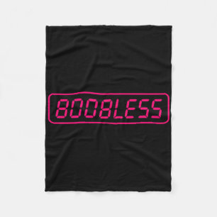 Boobless Funny Mastectomy Breast Surgery Ca Fleecefilt