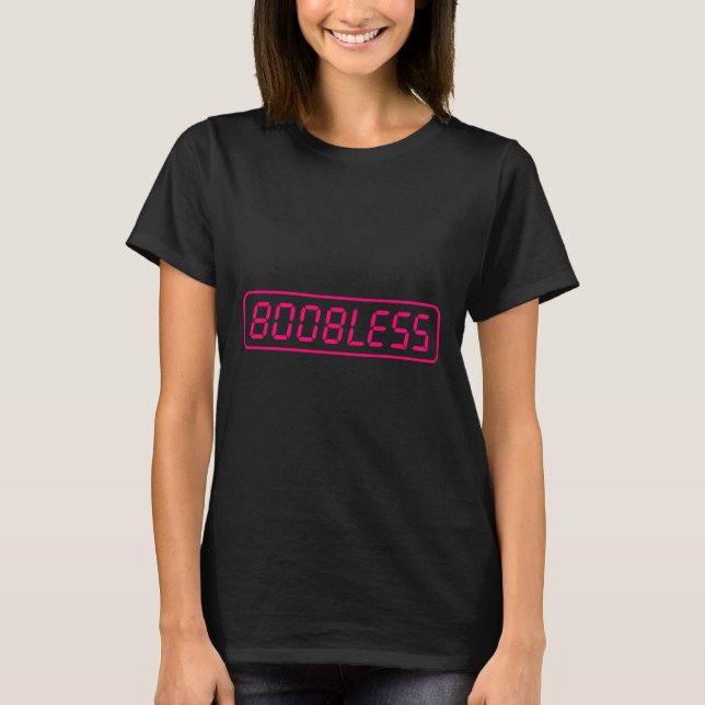 Boobless Funny Mastectomy Breast Surgery Ca T Shirt (Framsida)