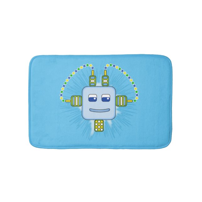 Boobobot Robot- Small Bath Mat Badrumsmatta (Framsidan)
