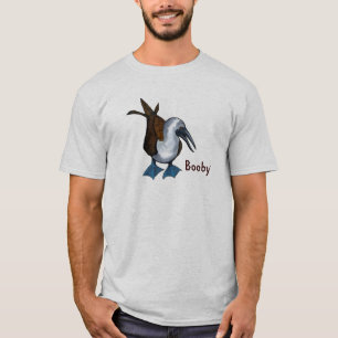 Booby: Blått-Footed Boobyfågel: Original- konst T-shirt