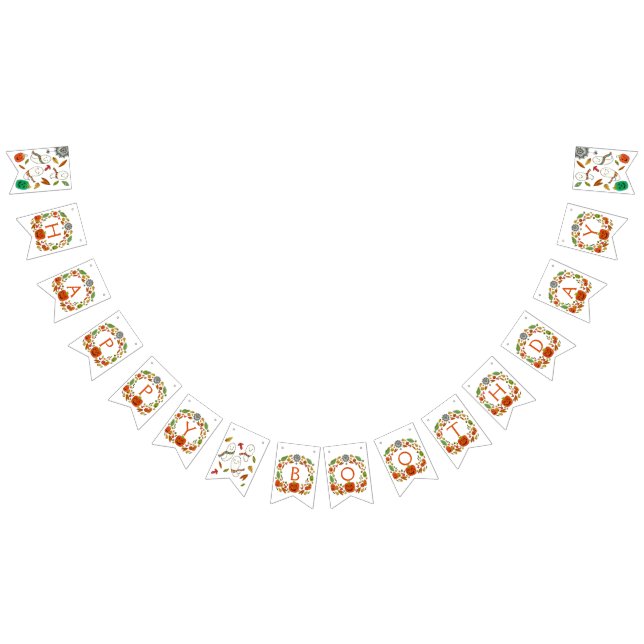 Boodag i lycklig Spöken Vimplar (Alla)