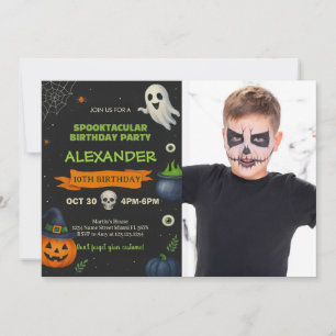 Boodagsutslag Spooky Cute Party Card Inbjudningar