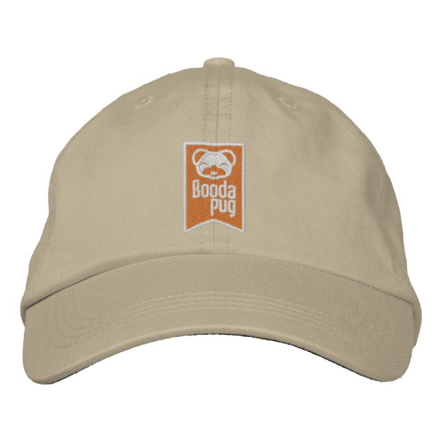 Boodapug Orange LogoMark Embroized Cap Broderad Keps (Framsida)