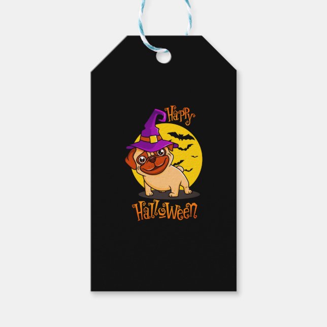 BooF - Bruno the Witchy Fransk Bulldog Presentetikett (Framsidan)