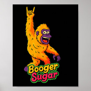 Booger Socker Näsa Öl Sasquatch Yeti Näsa Nachos Poster