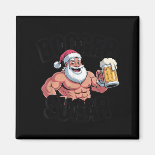 Booger Sugar Santa Funny Muscular jul Memb Magnet