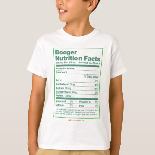 Boogernäringfakta Tee Shirt
