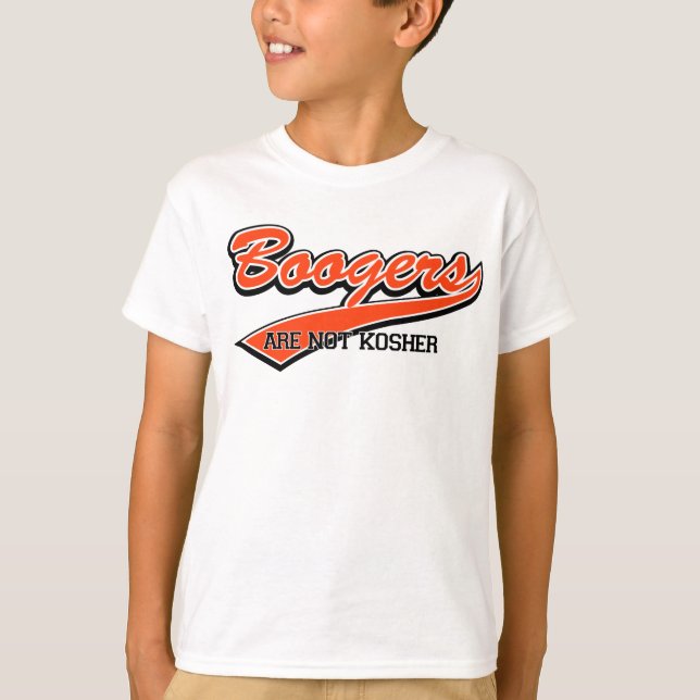 Boogers är inte Kosher T-shirt (Framsida)