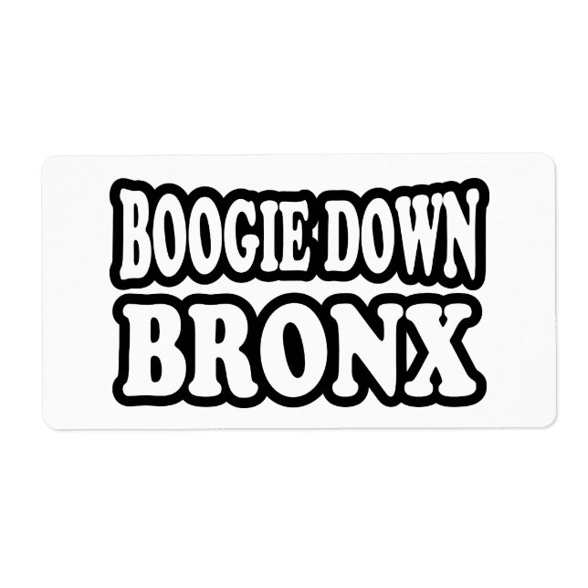 Boogie Down Bronx, NYC Fraktsedel (Framsidan)