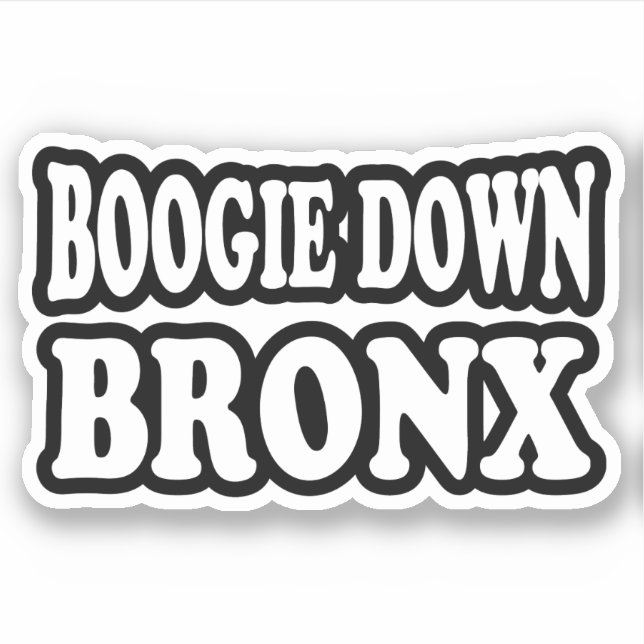 Boogie Down Bronx, NYC Klistermärken (Framsida)