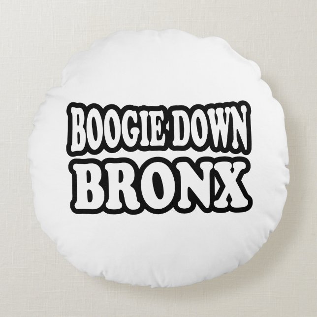 Boogie Down Bronx, NYC Rund Kudde (Framsidan)