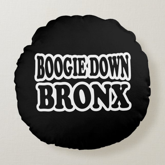 Boogie Down Bronx, NYC Rund Kudde (Framsidan)