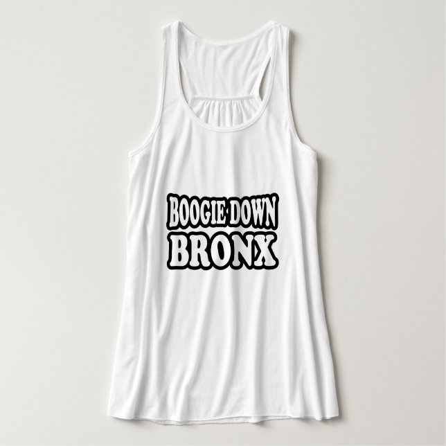 Boogie Down Bronx, NYC-Tanktopet Linne Med Racerback (Design framsida)