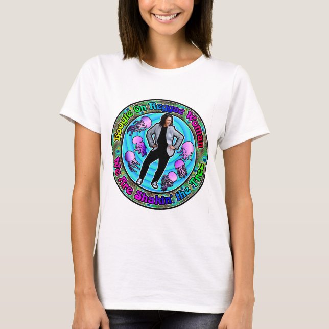 Boogie on Kamala Shaking the Träd T Shirt (Framsida)