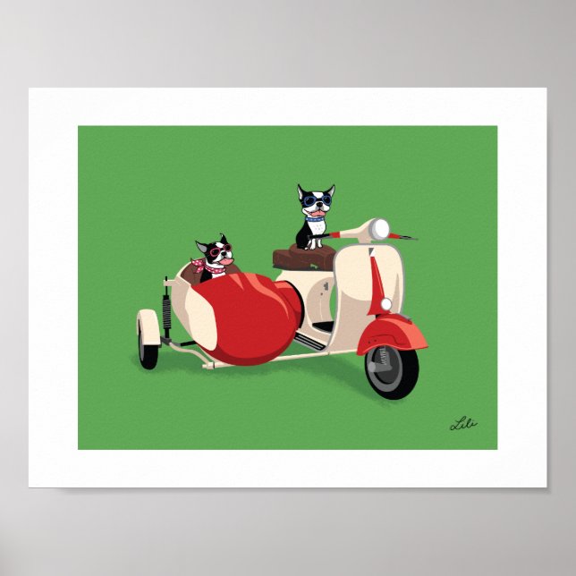 Boogie on Vespa (med Rosie) Poster (Framsidan)