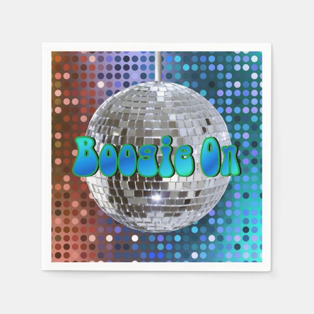 Boogie på! 1 pappersservett (Framsidan)