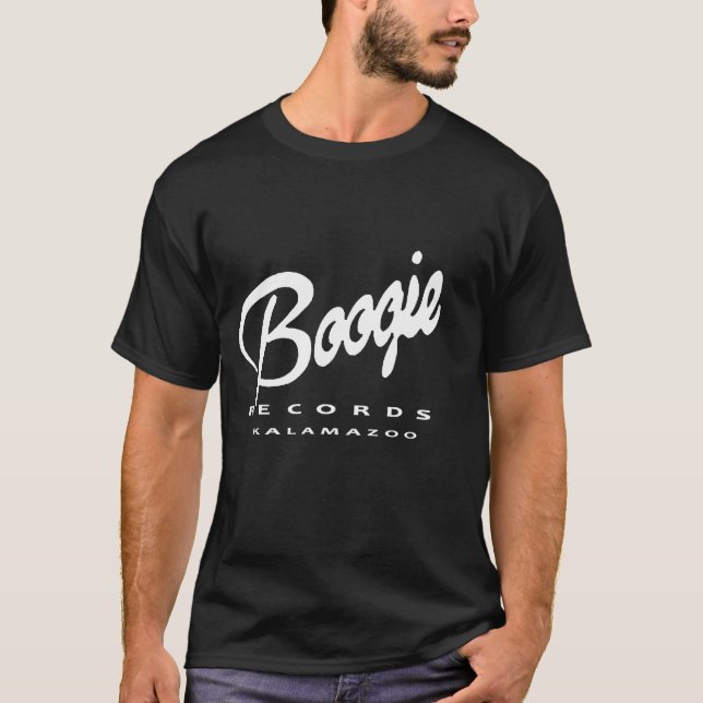 Boogie Records Kalamazoo 190-talets hyllskjorta Tee (Framsida)