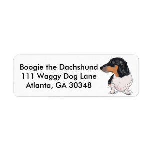 Boogie taxadressetiketter returadress etikett