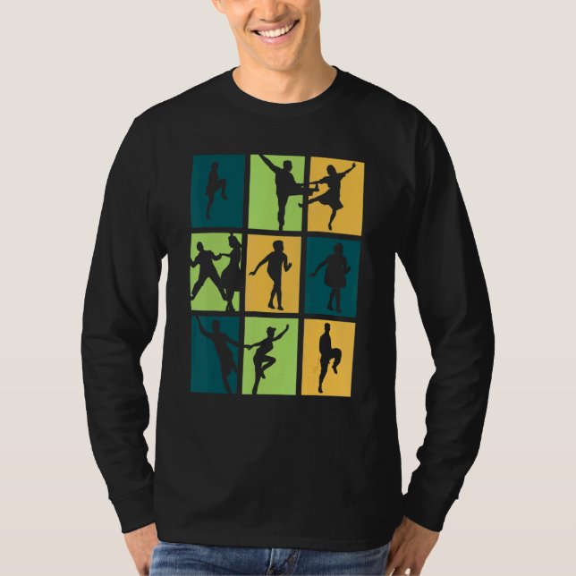 Boogie Woogie Dance Retro T Shirt (Framsida)