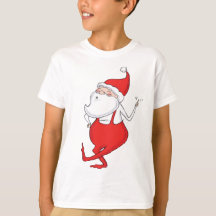 Boogie Woogie Dancing Jultomten Helgdag T-shirt