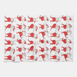 Boogie Woogie Jultomten Helgdag Kitchen Towel Kökshandduk