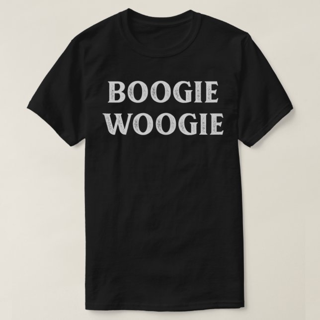 Boogie Woogie Vintage Stil T Shirt (Design framsida)