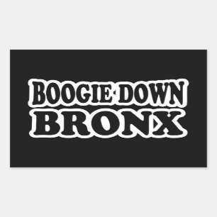 Boogien besegrar Bronx, NYC Rektangulärt Klistermärke