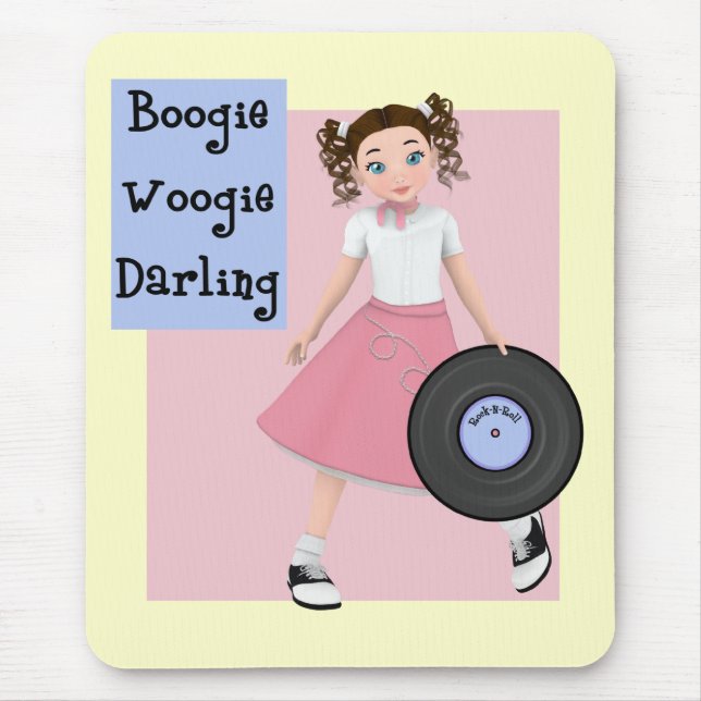 BoogieWoogie älskling Mousepad Musmatta (Framsidan)