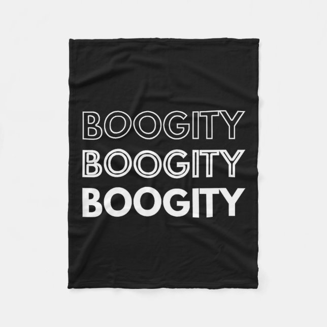 Boogity _ Funny Words On  Fleecefilt (Framsidan)