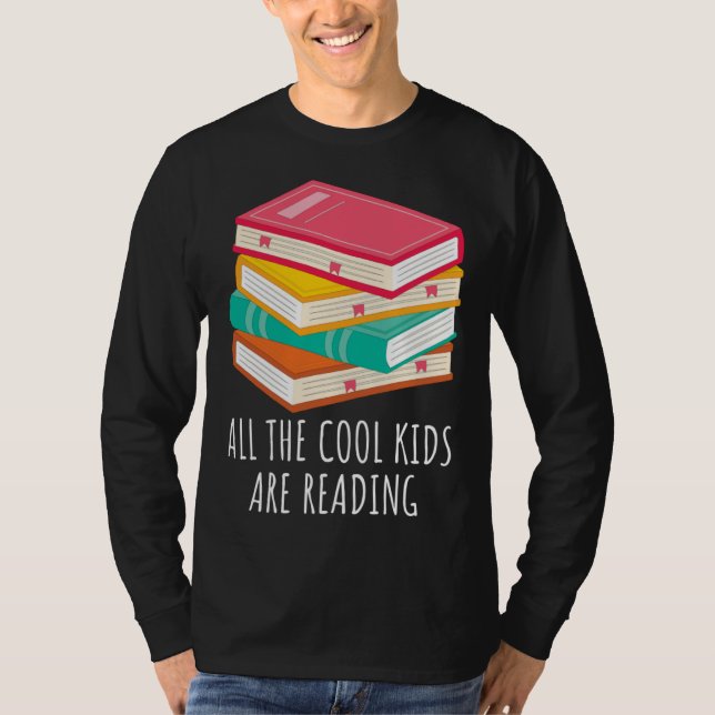 Book  All the Cool Kids are Reading T Shirt (Framsida)