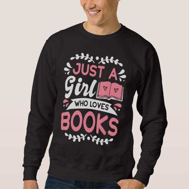 Book  Apparel For Bookworms Reading Librarian 2 Lång Ärmad Tröja (Framsida)