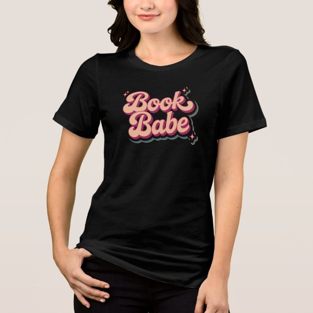 Book Babe T Shirt (Framsida)
