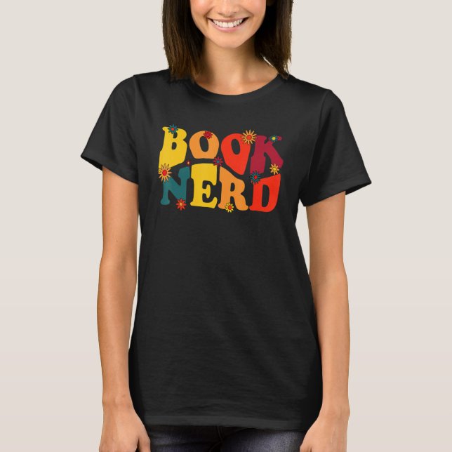 Book   Bookish Reading Bookworm Bibliophile Nerd G T Shirt (Framsida)