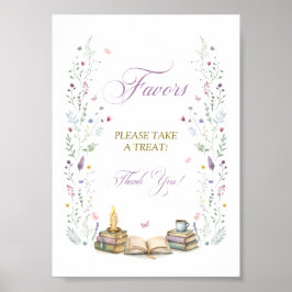 Book Bridal Shower Favors Poster