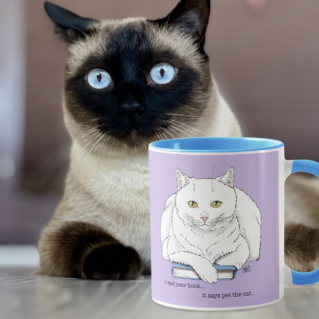 Book Cat Mugg (Skapare uppladdad)