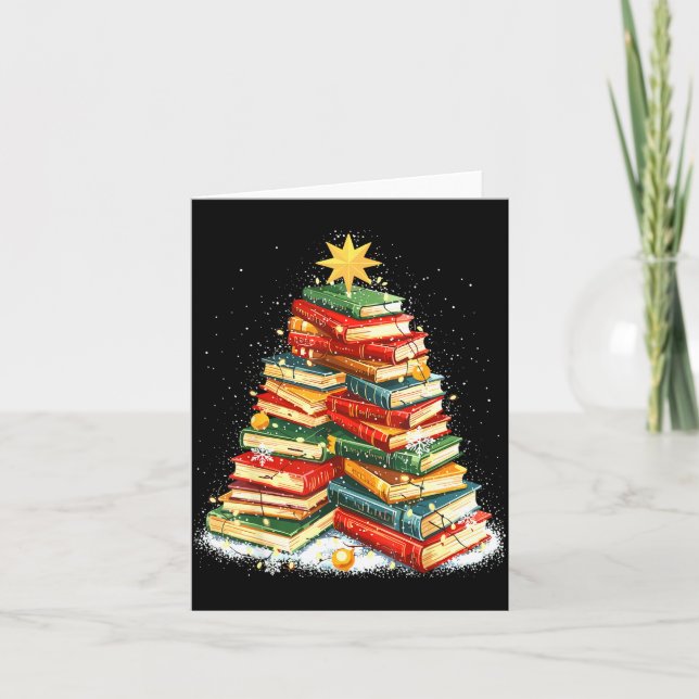 Book Christmas Tree Reading  Kort (Framsida)