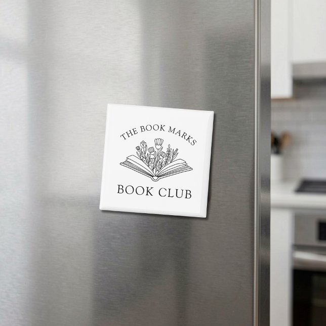 Book Club Personalized Floral Gift Magnet (Skapare uppladdad)