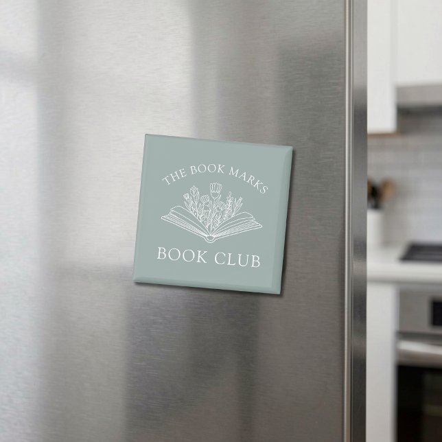 Book Club Personalized Floral Literary Gift Magnet (Skapare uppladdad)