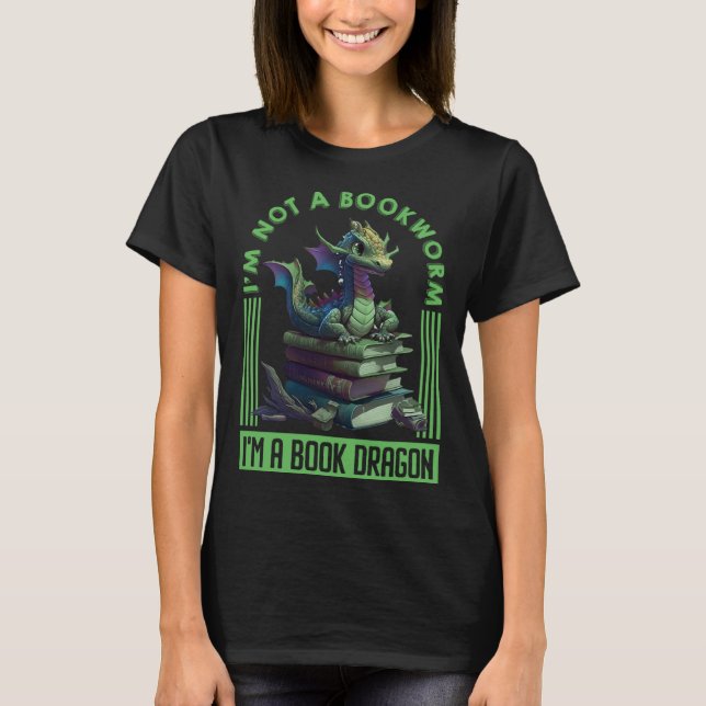 Book Dragon book  Dragon fans Book love Dragon T Shirt (Framsida)