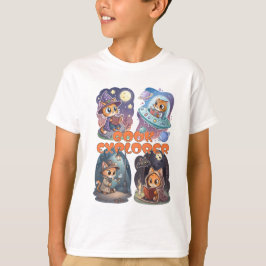 Book Explorer – Cute Cat Reading Adventure T Shirt