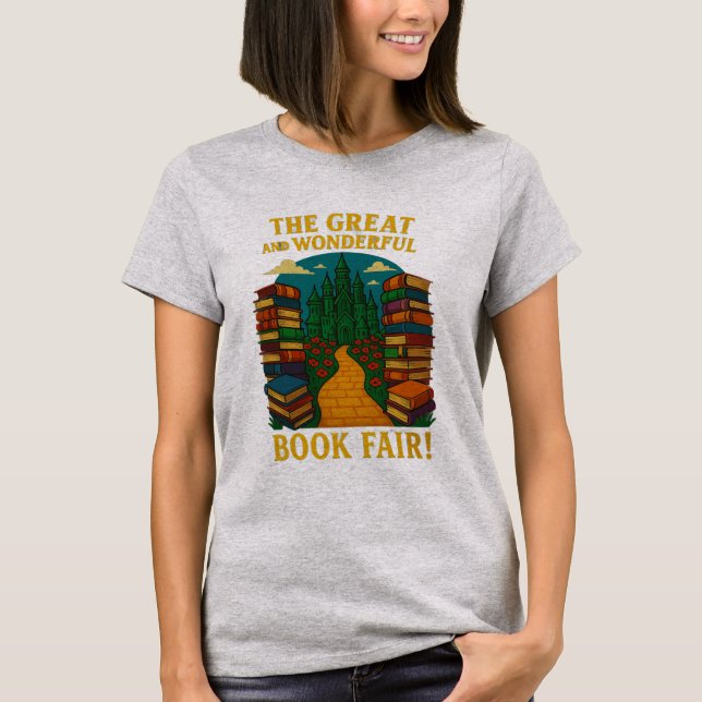 Book Fair Yellow Brick Road T Shirt (Framsida)