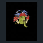 Book Fan Frog With Mushroom Hat Cottagecore Goblin Poster<br><div class="desc">Book Fan Frog With Mushroom Hat Cottagecore Goblincore: A cozy frog reading design with mushroom hat and soft tones. Perfect for cottagecore book lovers. Calm,  whimsical,  and gentle.</div>