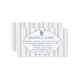 Book Insert Coffee Brewing Brunch Blue Baby Shower Tilläggskort