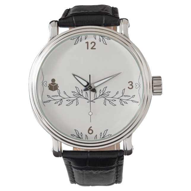 Book Lover eWatch Design for Reading Lovers Armbandsur (Framsida)