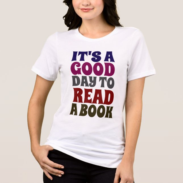 BOOK LOVER, GOOD DAY TO READ T-SHIRTS (Framsida)