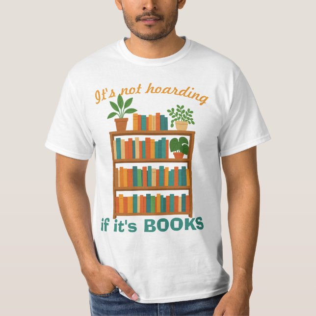 Book-Lover Humorous T-shirt (Framsida)