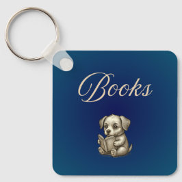 Book Lover Keychain Books the only therapy I need Nyckelring