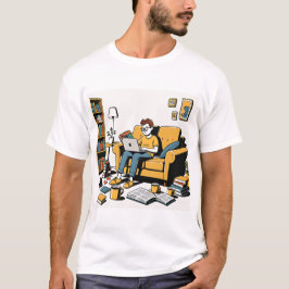 Book Lover on the Couch T Shirt