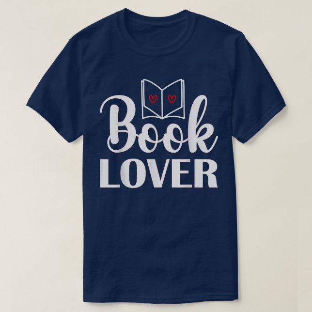 Book Lover  T Shirt (Design framsida)