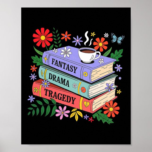 Book Lovers Fantasy Drama Tragedy Subtle 8647 Trum Poster (Framsidan)